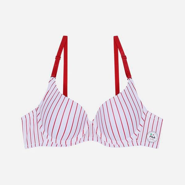 Fila Summer Heritage Women's Bras - White/Red,NZ 54-17652